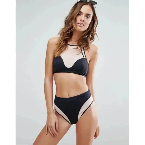 Evil Twin Black Illusion Mesh Bikini Bottom NWT - Picture 2 of 9